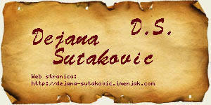Dejana Šutaković vizit kartica